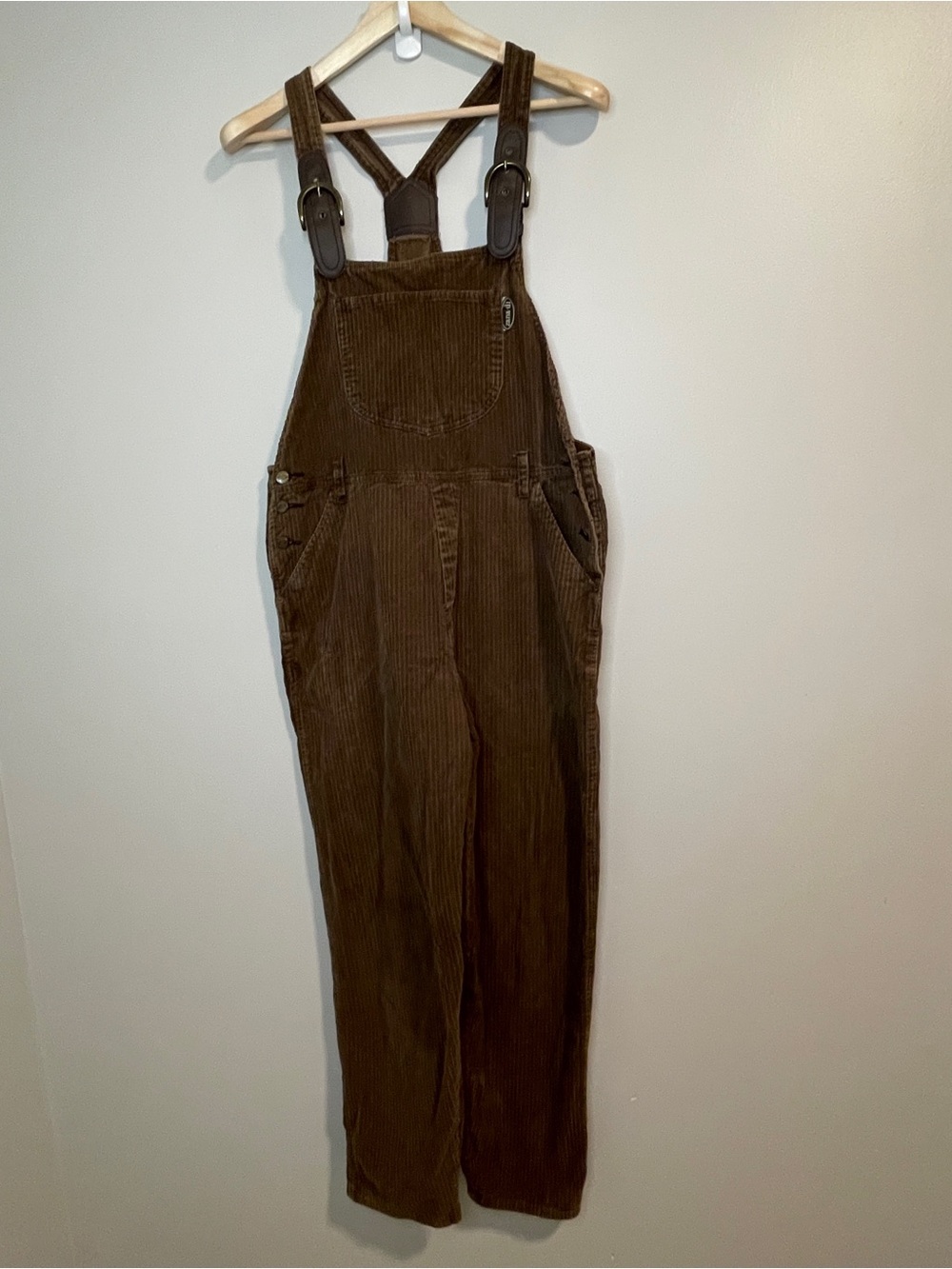 Zana Di Corduroy Brown Overall Jumpsuit - Picture 1 of 9
